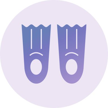 Fins  web icon vector illustration