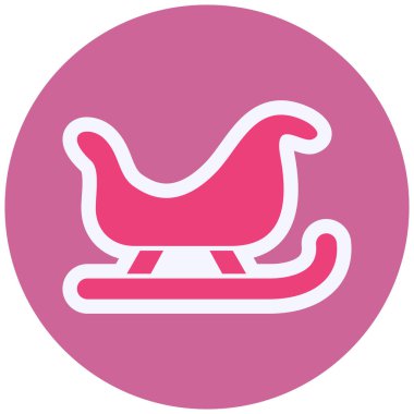 Kızak Vektörü Şekil Simgesi Tasarımı