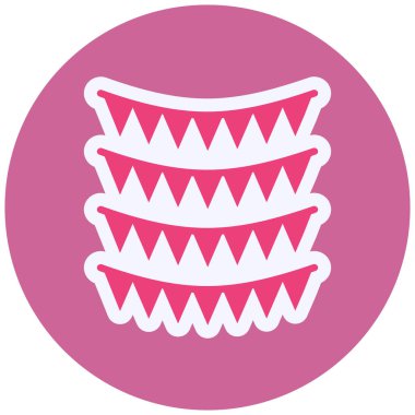 Garlands web icon vector illustration