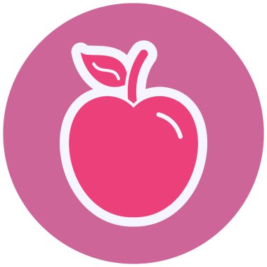 Apple Vektör Kabartma Simgesi Tasarımı  