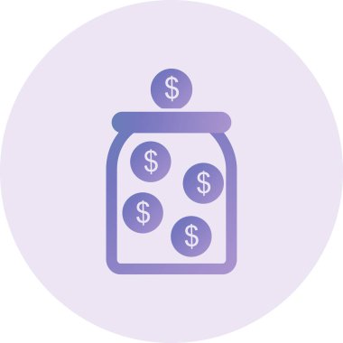 dollar sign icon, vector illustration. Savings 