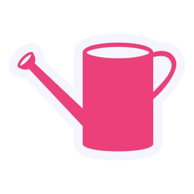 Watering Can. simple illustration isolated on background