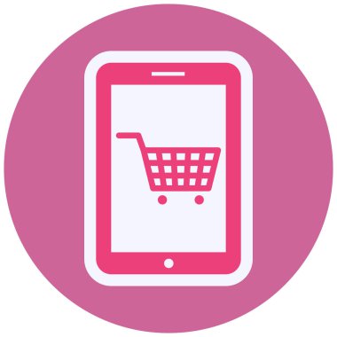 Alışveriş simgesinin vektör illüstrasyonu