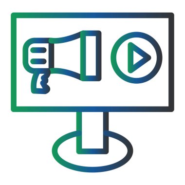 web design icon for development. vector illustration. Video Advertising