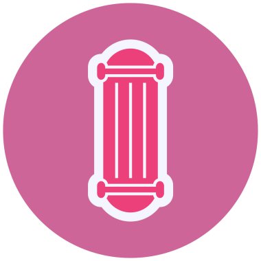 Kaykay simgesinin vektör illüstrasyonu 