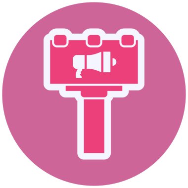 Advertising Vector Glyph Icon Design 