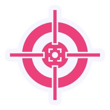 Hedef Vektör Şekil Simgesi Tasarımı