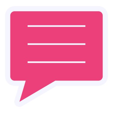 Konuş. Web simgesi basit illüstrasyon 