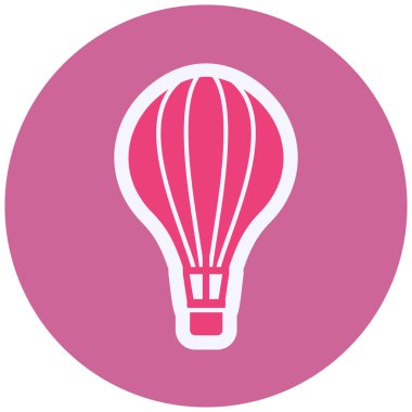 sıcak hava balonu vektör simgesi 