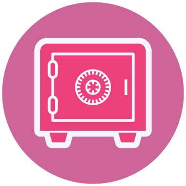 Kasa. Web simgesi basit illüstrasyon