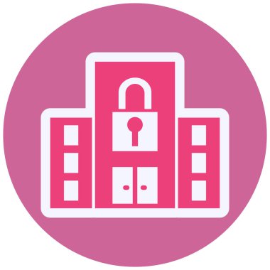 Lockdown Vector Glyph Icon Design