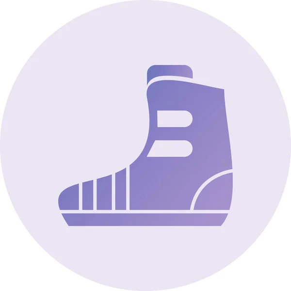 Ayakkabı Simgesinin Vektör Illüstrasyonu — Stok Vektör
