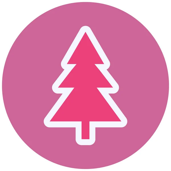 Χριστουγεννιάτικο Δέντρο Απλή Σχεδίαση Ιστού — Διανυσματικό Αρχείο