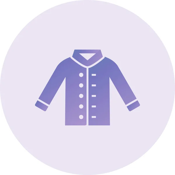 Jacket Vector Glyph Icon Design — Stock Vector