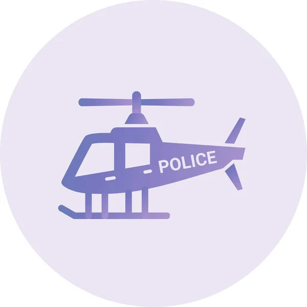 Helikopter Web Ikon Egyszerű Illusztráció — Stock Vector