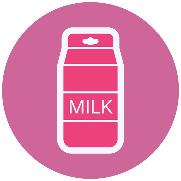 Milk Vector Glyph Icon Design — Vector de stock