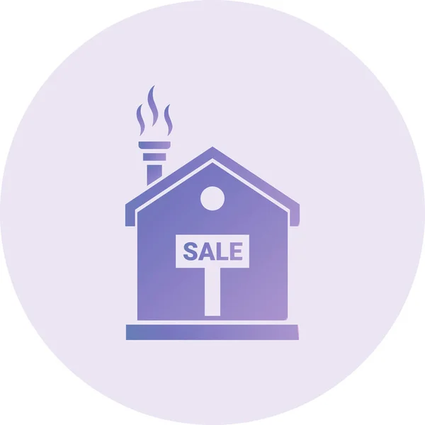 Illustration House Sale Icon — Stock Vector