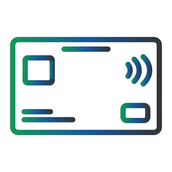 Credit Card Web Icon Illustration — Stok Vektör