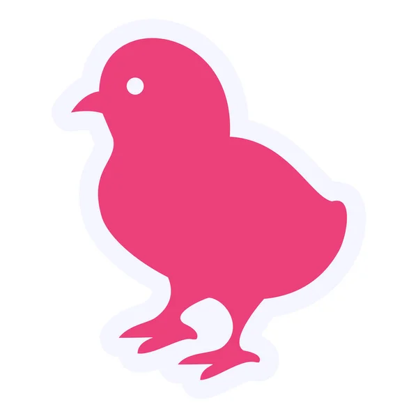 Chick Pigeon Web Icon Illustration — Wektor stockowy