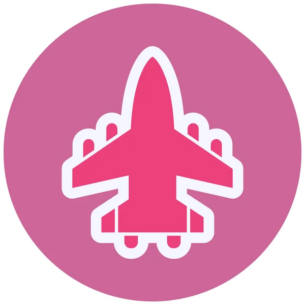 Jet Web Icon Simple Illustration — Vector de stock