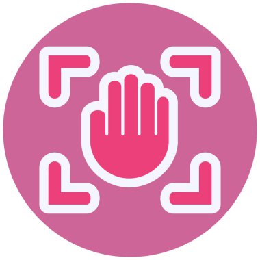 Giriş izni. Web simgesi basit tasarım