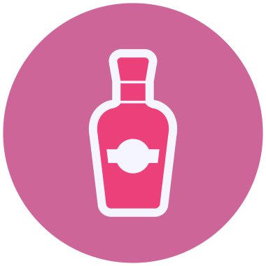 Şişe. Web simgesi basit tasarım 