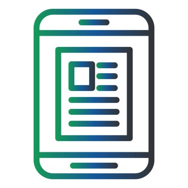 Çevrimiçi Haber Vektörü Kabartma Simgesi Tasarımı