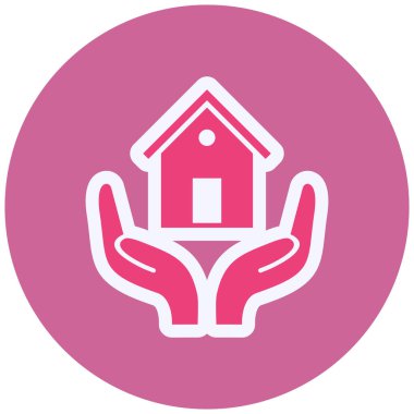 Sigortacılık. Web simgesi basit illüstrasyon