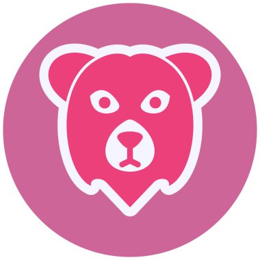 Polar Bear web icon vector illustration