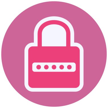 Parola Vektörü Şekil Simgesi Tasarımı