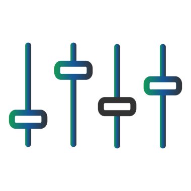sound equalizer icon, vector illustration. Volume Control