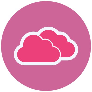 Bulut simgesi, vektör illüstrasyonu