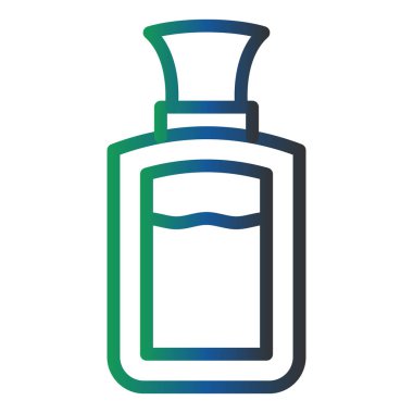 Parfüm web simgesi vektör illüstrasyonu