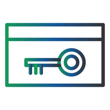 Anahtar. Web simgesi basit illüstrasyon 