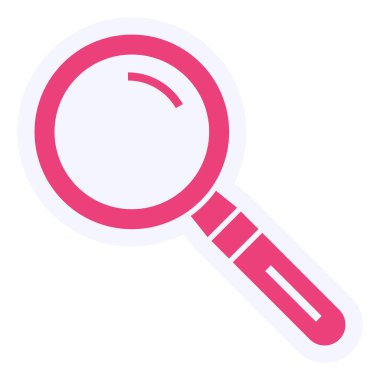 magnifying glass, web icon simple illustration