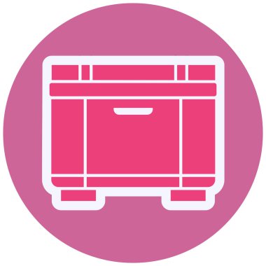 Freezer web icon simple illustration