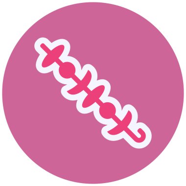 Şiş. Web simgesi basit illüstrasyon