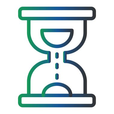 Kum saati. Web simgesi basit tasarım