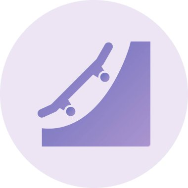 Rampa Vektörü Kabartma Simgesi Tasarımı