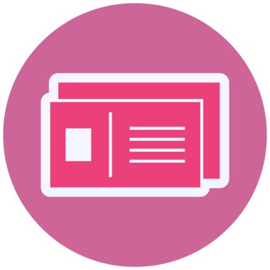 Postcard . web icon simple illustration