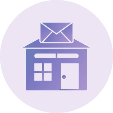 vector illustration of modern Post Office icon