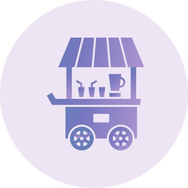Drinks Stall. web icon simple illustration