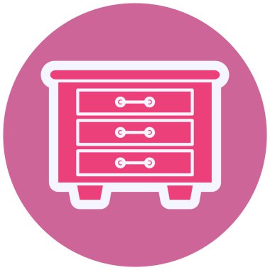 Dresser web icon vector illustration