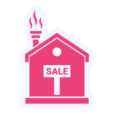illustration of House For Sale icon