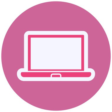 Bilgisayar. Web simgesi vektör illüstrasyonu