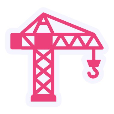 Vinç kancası ikonu. vektör illüstrasyonu