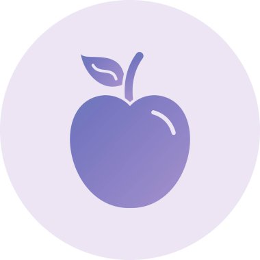 Apple Vektör Kabartma Simgesi Tasarımı 