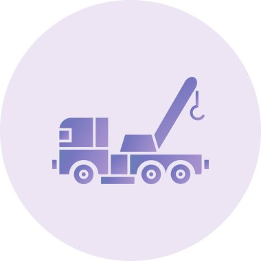  Tow Truck web icon vector illustration