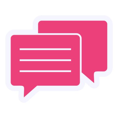 chat web icon simple illustration 