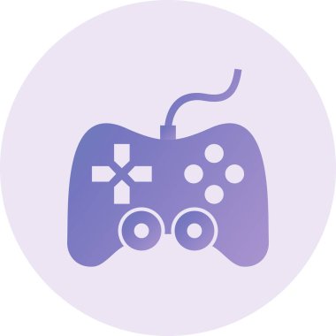 Gamepad Vektör Kabartma Simgesi Tasarımı